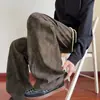 Pantalones casuales tie-dye fluidos para hombre, nuevo estilo de verano moderno, pantalones versátiles de diseño holgado de pierna recta ancha