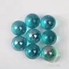 1 bola de cristal transparente color azul lago de 35 mm, 3.5 cm, adornos de canicas decorativas de orquídea de mar poco profundo, 56 gramos