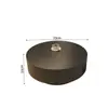 Mesa de Centro Redonda de Pizarra para Sala de Estar, Mesa Negra Minimalista Moderna de Lujo Ligero para Varios Tamaños, Minimalista Italiano Metabo