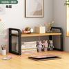 Estante de Mesa com Altura Ajustável, Armazenamento em Múltiplos Níveis, Estante para Casa, Estante de Chão Integrada para Casa Montada na Parede, Atacado para Mesa