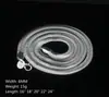 Venta al por mayor popular venta caliente joyería extranjera popular venta caliente plata 6m suave hueso de serpiente plano collar de serpiente venta directa a precio de fábrica de primera mano