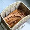 Pinzas de bambú para ropa de casa, a prueba de viento y fuertes, que no marcan, pinzas pequeñas de madera tradicionales para secar la ropa