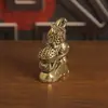 Nuevo Latón Retro Deseo de Vida Cacahuete de Cobre Adornos de Deseo Decoración de Escritorio para Hogar y Oficina Cobre