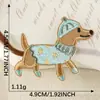 Parche de Bordado Autoadhesivo de Cachorro de Animal Lindo de Dibujos Animados Venta Directa de Fábrica Parche para Taza de Agua DIY Parche para Funda de Teléfono Parche de Tela