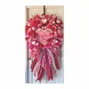 Cortina de Puerta Nueva para el Día de San Valentín Transfronteriza Cubierta de Puerta Tela de Fondo Decoración de Puerta Ventana Pared para Fiesta Festiva Decoración de San Valentín Tela Colgante