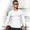 Tallas Asiáticas en Stock para Uso Doméstico: Camiseta de Entrenamiento de Ciclismo Fina de Manga Larga de Compresión, Elástica, Secado Rápido, Deportes al Aire Libre