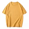 Camisetas de manga corta 190g de algodón puro para primavera y verano, camisetas blancas lisas de manga corta para parejas, camisetas de color liso, fábrica mayorista para uniformes escolares