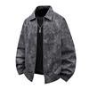 2025 primavera e outono comércio exterior novo masculino retro rebite jaqueta casaco masculino casual solto plus size lapela jaqueta