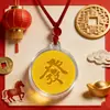 Nuevo Colgante Popular de Oro de la Fortuna Estilo Chino Colgante de Regalo al por Mayor para Tiendas de Oro, Bancos, Casas de Bolsa, Seguros y Pequeños Regalos para el Festival Qixi