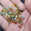 Ágata de Pavo Real Jade Cuentas de Ábaco Piedra Preciosa Cuentas Sueltas Calcedonia Cuentas Espaciadoras Pulsera DIY Collar Accesorios de Joyería Cuentas
