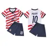 26-27 Uniformes de Fútbol para Estudiantes de Primaria Número 7 de C Ronaldo Número 10 de Neymar Camiseta Conjunto de Camiseta para Niños Camiseta de Fútbol