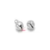 Pingente de sino pequeno 5/6/8/10mm banhado a ouro em aço inoxidável para DIY, pingente para roupas europeias e americanas, acessórios para pulseira e colar