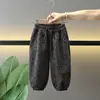 0944 Pantalones de Linterna con Estampado de Leopardo para Niños 2026 Nuevos Pantalones Casuales de Primavera y Otoño Pantalones Largos Sueltos para Niños Pequeños Pantalones de Bebé