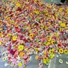 Pacote Misto de Flores Artificiais Transfronteiriças, Flores Flutuantes, Decoração de Primavera e Verão, Pétalas de Cortina, Cascata de Chuva, Cordão de Flores Artificiais