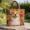 2026 Novo Modelo Bolsa Tote de Ombro Acolchoada de Algodão Fashion com Estampa Digital 3D para Lojas Independentes Transfronteiriças
