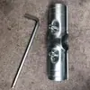 Conectores Redondos de Tubería de Acero Inoxidable, Accesorios Galvanizados para Tendedero de Tubería, Conectores de Tubería de Acero de 25 mm, Piezas de Fijación, Conectores de Dos o Tres Vías