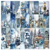 30 Marcapáginas Navideños, Tarjetas de Papel Creativas, Marcapáginas de Lectura, Carpetas Plegables Esenciales para Estudiantes con Estilo