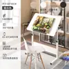 Mesa de Desenho Simples Cavalete Especial para Estudante de Artes Quebra-Cabeça Bancada de Desenho Arquitetônico Mesa de Computador com Altura Ajustável