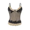 Top tipo camisola sexy para mujer, con escote en V pronunciado en la espalda y ribete de encaje, perfecto para el verano, con un estilo puro y seductor, corte ajustado y longitud corta, ideal para usar como capa exterior