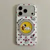 Capa magnética estilo coreano com bolinhas e dálmatas, adequada para iPhone 18 Pro Max, suporte Apple 17, 16/15P