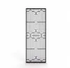 Tela de aço inoxidável de luxo leve, decoração moderna minimalista de metal vazado para entrada de sala de estar, grade divisória de arte em ferro estilo chinês novo