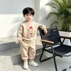 Traje para Niños 2026 Nueva Moda Lindo Conjunto Casual de Dos Piezas Sudadera y Pantalón de Chándal para Primavera y Otoño Versión Coreana