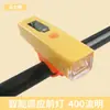 Luz de bicicleta con sensor de luz para ciclismo nocturno, luz delantera para bicicletas de montaña y de carretera, alto brillo, liberación rápida, multicolor, luz recargable para ciclismo