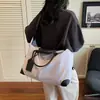 Nova Bolsa de Viagem Portátil de Grande Capacidade para Mulheres, Bolsa Esportiva Leve para Yoga, Cor Sólida Casual Simples Bolsa de Bagagem Transversal
