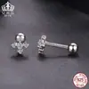 Pendientes Aifula de Moissanita con Forma de Cruz Starlight, Pendientes Versátiles y Brillantes, Plata de Ley S925 Chapada en Platino, Pendientes Elegantes