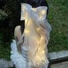 Fabricante Venta al por Mayor Fiesta de Cumpleaños de Princesa Propuesta con Luces Corona Tiara Puesto Lazo Luminoso Velo de Perlas