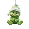 Colgante Nuevo 2D Grinch Bebé Transfronterizo Decoración Navideña Decoración de Árbol de Navidad Colgante Acrílico