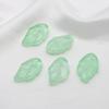 Nuevo colgante de hojas de vidrio checo de 11*19 mm para joyería DIY, accesorios antiguos para ropa Han, material para accesorios para el cabello