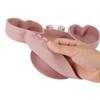 Venta Caliente Plato con Ventosa de Silicona Plato para Bebé Plato con Ventosa de Silicona para Niños Plato de Silicona con Dibujo de Cangrejo