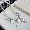 Collar de Cuentas con Múltiples Elementos de Concha y Estrella de Mar para Mujer, Cadena para Clavícula con Perlas, Estilo Vacacional en la Costa