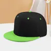 Chapéu Popular de Aba Reta Transfronteiriço com Logotipo Personalizado, Chapéu Color Block Tendência Hip-Hop Personalizado para Homens e Mulheres, Chapéu de Moda de Rua para Street Dance