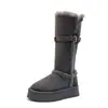 Botas de Neve de Solado Grosso Aumentadoras de Altura Acima do Joelho Dupla Utilização para Mulheres, Novo Estilo Inverno 2026, Botas Longas de Algodão Peludas Quentes e Espessadas