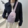 Versión Coreana 2025 Nuevo Bolso de Hombro de Moda Casual Simple para Mujer Bolso de Pecho Nylon Repelente al Agua Gran Capacidad
