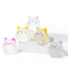 Lindo gatito luminoso micro paisajismo nueva decoración de escritorio tridimensional gato de cola larga de dibujos animados adornos pequeños para coche DIY