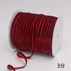 Cinta de terciopelo colorida de un solo lado transfronteriza, moño navideño, cinta decorativa para fiestas festivas