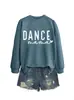 Dance Mama Amazon Ebay Site Independente Casual Simples Versátil Feminino Outono e Inverno Novo Moletom com Gola Redonda