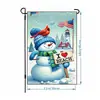 Bandera de Jardín de Muñeco de Nieve Navideño Decoración de Jardín de Invierno Suministros de Decoración Festiva Bandera Exterior Navideña Transfronteriza