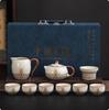 Juego de Té Kung Fu de Lujo Ligero de Alta Gama Kiln Ru 2025 Nuevo para el Hogar Taza con Tapa de Cerámica Tetera Taza de Té Juego