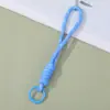 Nuevo cordón de teléfono móvil de encaje colorido, llavero con cuentas DIY, colgante, anticaída, cuerda tejida a mano, accesorio para bolsa, venta al por mayor