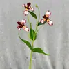 Nuevas Flores Artificiales para Boda y Decoración del Hogar, Pequeñas Orquídeas Iris Estilo Pintura al Óleo, Flores Falsas para Escaparates de Centros Comerciales y Arreglos de Paisajismo