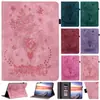 Funda de Cuero para Lenovo Tab P11 Estampado de Mariposa y Rosa Protección Integral para Lenovo Tab M7/Y700