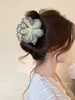 Pinza para el Cabello de Flor de Rosa Nube Súper Hada para Mujer, Nuevo Estilo de Alta Gama 2026, Pasador para la Parte Posterior de la Cabeza, Pinza para Moño, Pinza de Tiburón