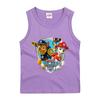 Chaleco infantil del equipo Wangwang, ropa de verano para niños, camiseta sin mangas 2022, ropa de algodón para bebés, ropa exterior, camisa de fondo