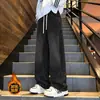 Jeans de Estilo High Street Tendencia Americana para Hombres y Mujeres Corte Desestructurado Holgado Adelgazante Euro Simple Retro Casual Pantalones Largos