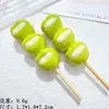 Juguete de Comida Simulada Sándwich Brochetas de Espino Candied Accesorios de Resina Pegamento de Crema para Manualidades Funda de Teléfono Móvil Joyería para Pasador Caja de Joyería Llavero