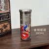 Nueva Taza Termo de Titanio Puro con Diseño de Rosa Peonía Camelia, Taza Mini de Bolsillo Portátil, Taza de Regalo de Negocios de Alta Gama